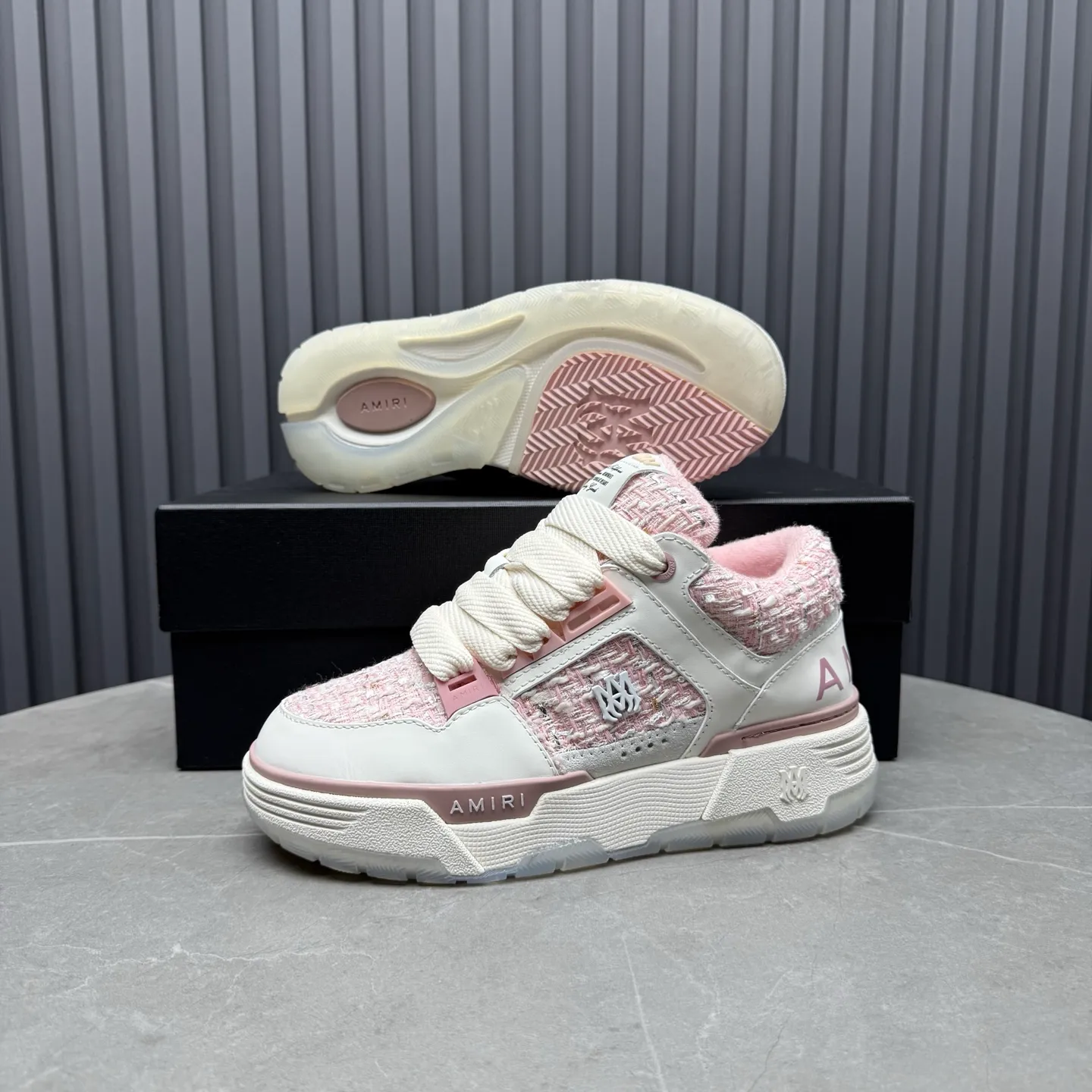 Men's shoes 💰660💰 AMIRI AMIRI trendy brand hot sale 🔥 Available all year round, couples 💑 Official website synchronization Imported fabrics 1⃣️ vs 1⃣️ replica, original factory special original sole, 35-45 (45. non-refundable)